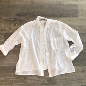 Vince boxy button down